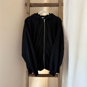 Black Zip-Up Hoodie